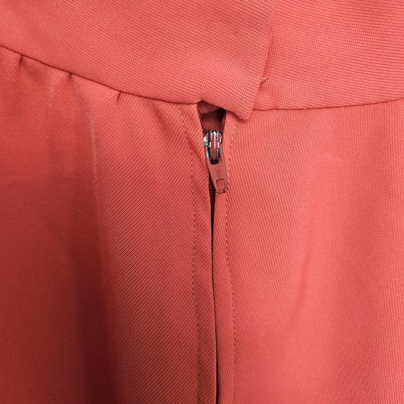 Size M Vintage 1970s Orange Midi Skirt - Picture 6 of 8